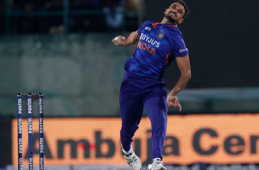 Harshal Patel proved expensive in the 2nd India vs Sri Lanka T20I (Image: BCCI)
